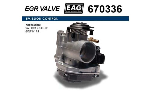 Дроссельная заслонка VW BORA I/POLO III/GOLF IV 1.4 EAG EAG, арт. 670336
