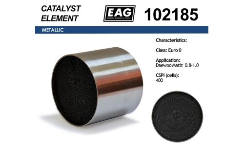Каталитический блок Daewoo Matiz 0.8-1.0 Euro 0 EAG EAG, арт. 102185