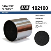 Каталитический блок Ford Focus II 1.4/1.6 Euro 0 EAG EAG, арт. 102100