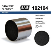 Каталитический блок Ford Focus III 1.6 Euro 0 EAG EAG, арт. 102104