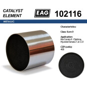 Каталитический блок Kia Cerato II /Optima, Hyundai Sonata 1.6/2.0 Euro 0 EAG EAG, арт. 102116