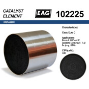 Каталитический блок Renault LOGAN II/ Sandero Stepway II 1.6i 8v (eng. K7M) Euro 0 EAG EAG, арт. 102225