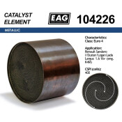 Каталитический блок Renault Sandero I/Duster/Logan Lada Largus 1.6 16v (eng. K4M) Euro 4 EAG EAG, арт. 104226