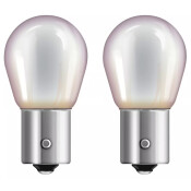 Лампа Osram Diadem Chrome PY21W (BAU15s, S25), 12В, 21Вт, эффект «под хром», оранжевая при включении, комплект 2 шт, арт. 7507DC-2BL