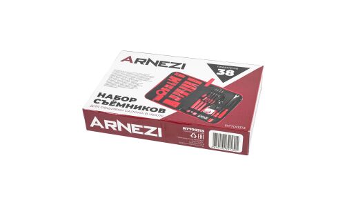 Набор съёмников обшивки салона в чехле, 38пр. ARNEZI, арт. R7700313