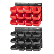 Настенный стеллаж-органайзер для хранения метизов (475х272х15), 24 лотков (12-160x102x75, 12-100x100х50) ARNEZI, арт. R7201300