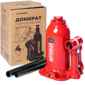 Домкрат гидравлический бутылочный двухштоковый 4т 170-410мм ARNEZI, арт. R7100231
