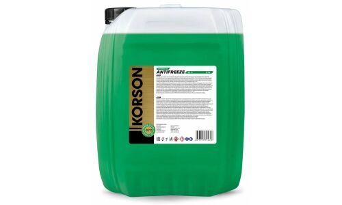 Антифриз Korson Extended Life Antifreeze, OAT, G12, зелёный, -36°C, 10л, арт. KS20069