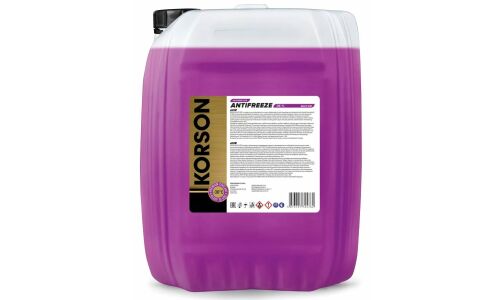 Антифриз Korson Extended Life Antifreeze ASIA P-OAT, фиолетовый, -36°C, 10л, арт. KS20099