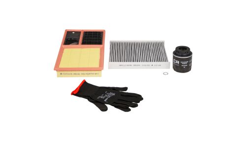 Комплект фильтров для ТО Carville Racing, для Volkswagen Polo, Skoda Rapid (масляный 03C 115 561 H, воздушный 036 129 620 H, салонный 6Q0 819 653 B), арт. CRKIT1006