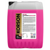 Антифриз Korson Extended Life Antifreeze, P-OAT, LEC-II, розовый, -50°C, 10л, арт. KS20109