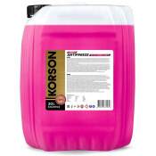 Антифриз Korson Extended Life Antifreeze, P-OAT, LEC-II, розовый, -50°C, 20л, арт. KS20104