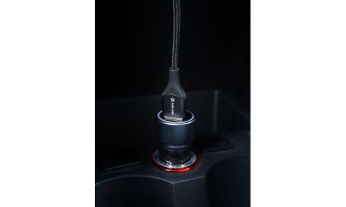 Кабель для мобильных устройств Airline, с USB на Lightning, 1м, черный, поворотный коннектор, арт. ACH-M-30