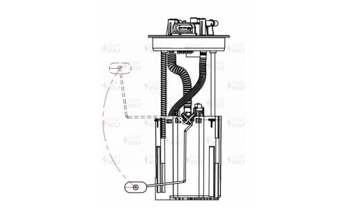 Модуль топл. насоса для а/м Москвич 3 (22-)/JAC JS4 (20-) 1.5T STARTVOLT, арт. SFM 0201