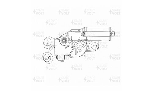 Моторедуктор стеклооч. для а/м Volvo XC60 (08-)/XC70 (08-) () | зад STARTVOLT, арт. VWB 0515