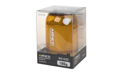 Ароматизатор на торпедо Arnezi Big Size AS-08 Lemon (Лимон), гелевый, баночка 180г, арт. A1510050