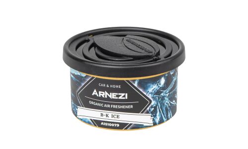 Ароматизатор на торпедо Arnezi Organic AS-14 Black Ice (Парфюм), с растительным наполнителем, арт. A1510079