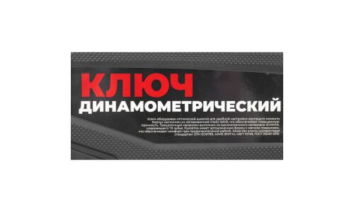 Ключ динамометрический Arnezi, предельный, 40-200Нм, длина 490мм, под квадрат 1/2", с кейсом, арт. R7300105
