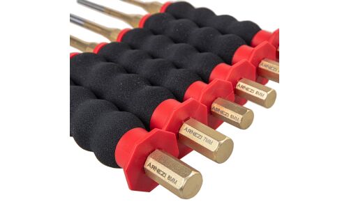 Набор выколоток 6 пр. с держателем на стену ARNEZI, арт. R4030330