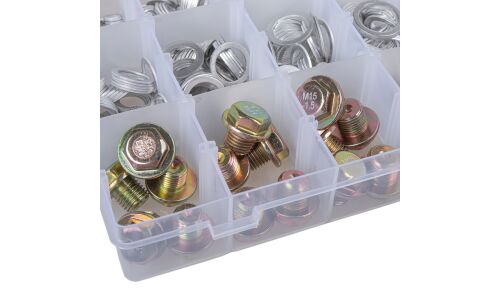 Набор масляных пробок и шайб (34 пробок, 500 шайб) ARNEZI, арт. R7401200