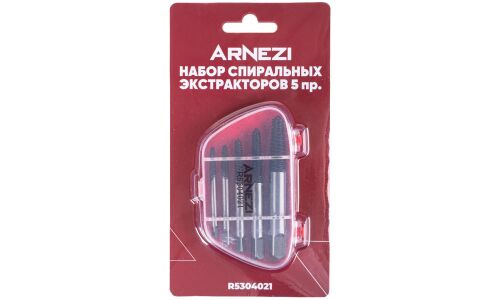 Набор экстракторов 5шт 3-18мм (35CrMO) ARNEZI, арт. R5304021