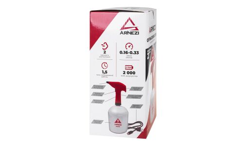 Распылитель (опрыскиватель) электрический 1л аккумуляторный Li-ion 2000 mAh ARNEZI, арт. R9900020