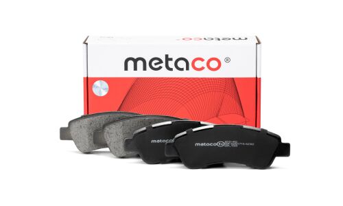 Колодки тормозные дисковые Metaco, задние, комплект на ось (4 шт), арт. 3010-452