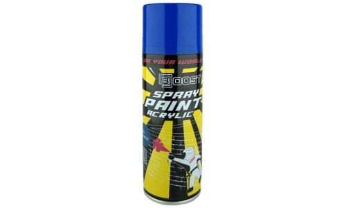 Краска аэрозольная Boost Spray Paint Acrylic, акриловая, многоцелевая, синяя, баллон 520мл, арт. SP-B21