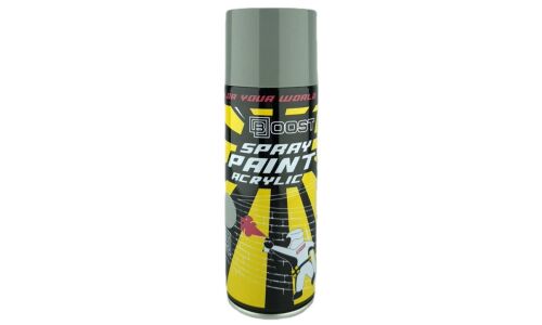 Краска аэрозольная Boost Spray Paint Acrylic, акриловая, многоцелевая, серая, баллон 520мл, арт. SP-G48