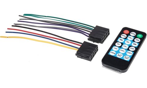 Автомагнитола Arnezi Wave A3, 1 DIN, USB/AUX/microSD/Bluetooth, 4х25Вт, пульт ДУ, фиолетовая подсветка, арт. A2009005