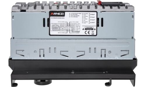 Автомагнитола Arnezi Wave P4, 1 DIN, USB/AUX/microSD/Bluetooth, 4х25Вт, пульт ДУ, синяя подсветка, держатель для смартфона, арт. A2009006