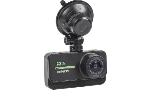 Видеорегистратор Arneazi D200, 8Мп, 3840x2160, обзор 170°, экран 3", 200мАч, WiFi, GPS, 1 камера, арт. A2011002