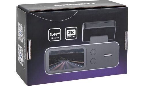 Видеорегистратор Arneazi D201, 2304х1296, обзор 170°, экран 1.47", WiFi, GPS, G-сенсор (датчик удара), 2 камеры, арт. A2011003