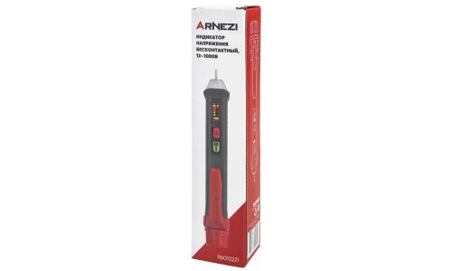 Индикатор напряжения Arnezi, бесконтактный, 12–1000В, питание 2xAAA, арт. R6010221
