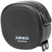 Рулетка Black 3м х 16мм с магнитным зацепом и автостопом ARNEZI, арт. R6200010