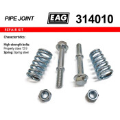 Р/к демпферного соединения (2 болта+2 пружины+2 гайки) EAG EAG, арт. 314010