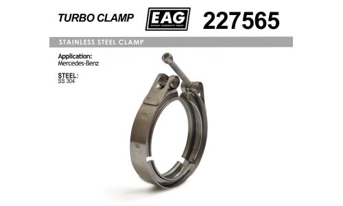 Хомут турбины 227565 Mercedes-Benz, SS304 EAG EAG, арт. 227565