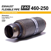 Гофра выхлопной системы, кольчуга Mercedes-Benz EAG, арт. 460-250