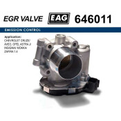 Дроссельная заслонка CHEVROLET CRUZE/AVEO, OPEL ASTRA J/INSIGNIA/MOKKA/ZAFIRA 1.4 EAG EAG, арт. 646011