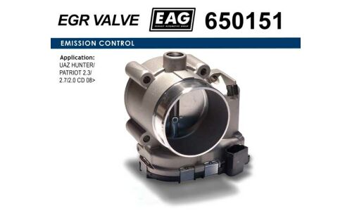 Дроссельная заслонка UAZ HUNTER/PATRIOT 2.3/2.7/2.0 CD 08> EAG EAG, арт. 650151