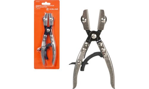 Зажим для шлангов Airline, с фиксатором, длина 200мм, арт. ATSC027