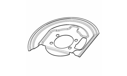 Кожух переднего правого тормозного диска для автомобилей Nissan Qashqai (06-) / X-Trail T31 (07-) / Juke (10-) | перед прав Trialli, арт. BDSP 2550