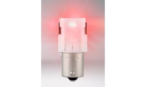 Лампа светодиодная Osram LEDriving SL P21W (BA15s, S25), 12В, 1.8Вт (соответствует 21Вт), красная, комплект 2 шт, арт. 7506DRP-2BL
