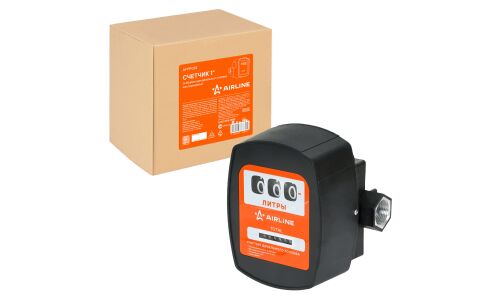 Счетчик дизельного топлива Airline, BSPT 1", 0-60л/мин, шестеренчатый, арт. AFPP023