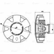 Крышка (пробка) расширительного бачка для а/м BMW X5 (E70) (07-)/(G05) (18-)/5 (F10) (10-) 1.4bar Luzar, арт. LL 2604