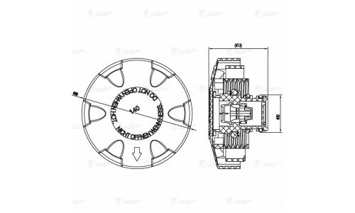 Крышка (пробка) расширительного бачка для а/м BMW X5 (E70) (07-)/(G05) (18-)/5 (F10) (10-) 1.4bar Luzar, арт. LL 2604