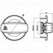 Крышка (пробка) расширительного бачка для а/м Audi A4 (00-)/(04-)/А6 (97-)/(04-)/A8 (02-) 1.4bar Luzar, арт. LL 1809 Крышка (пробка) расширительного бачка для а/м Audi A4 (00-)/(04-)/А6 (97-)/(04-)/A8 (02-) 1.4bar Luzar, арт. LL 1809