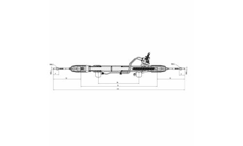 Механизм рулевой (рейка) для автомобиля Toyota Land Cruiser Prado (09-)/Lexus GX460 (10-) (гидравлический) | лев Trialli, арт. CRS 1937