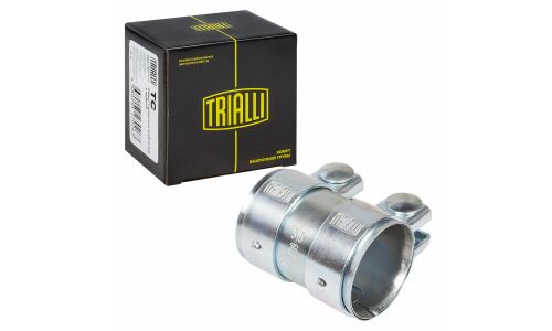 Хомут глушителя трубчатый с муфтой D=60 мм L=95 мм (оцинк. сталь) () Trialli, арт. TC 60 Z