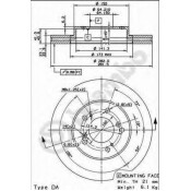 Диск тормозной Standard | перед Brembo, арт. 09.6752.20